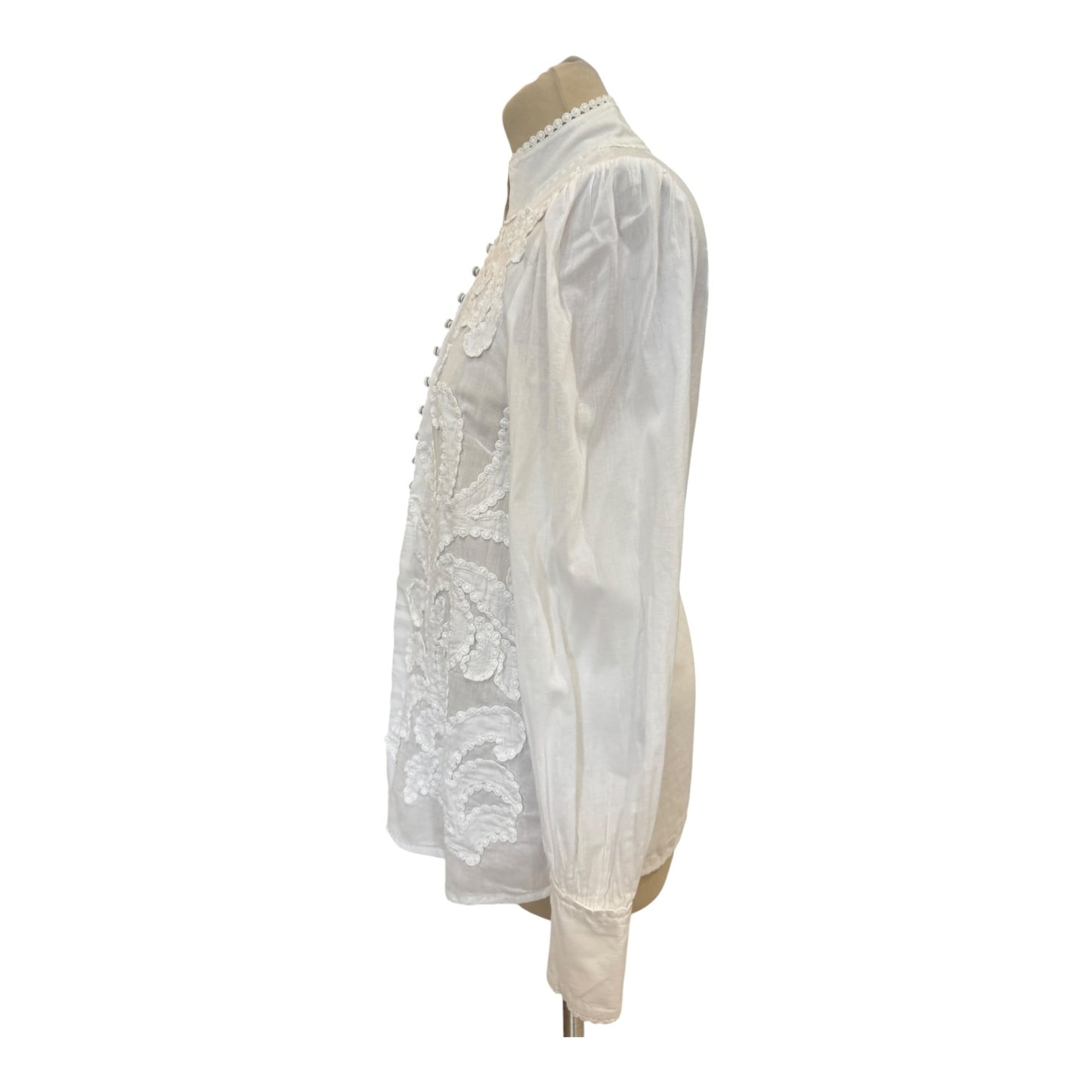 Mint Velvet Applique Cotton Shirt - 12