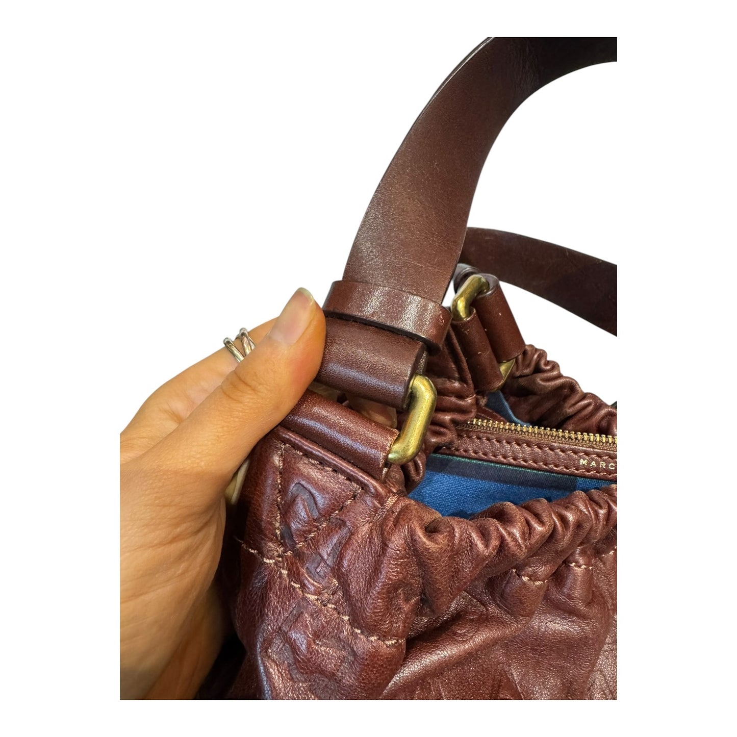Marc Jacobs Conker Embossed Hobo Tote Bag