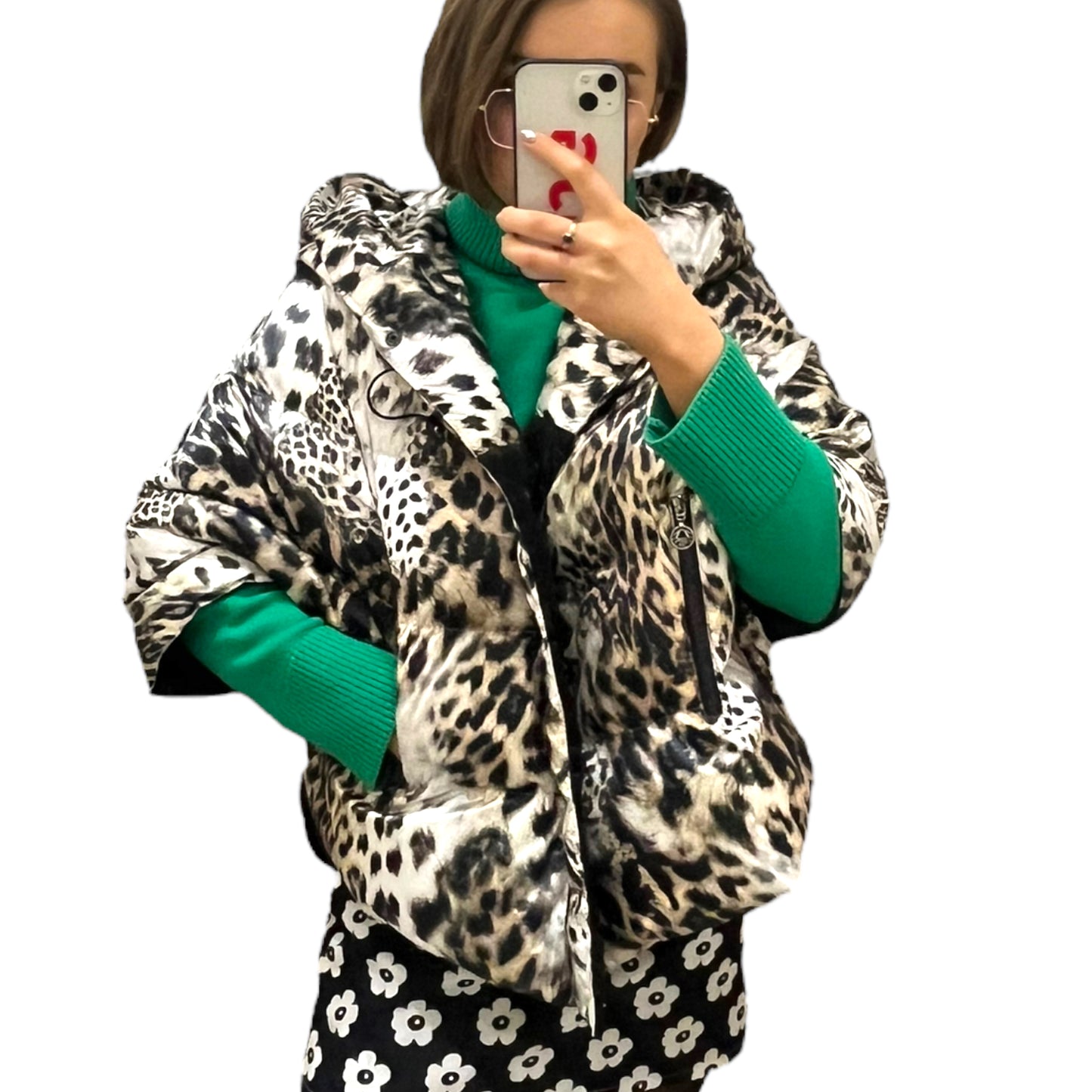 NEW Sportalm Animal Print Puffer Jacket