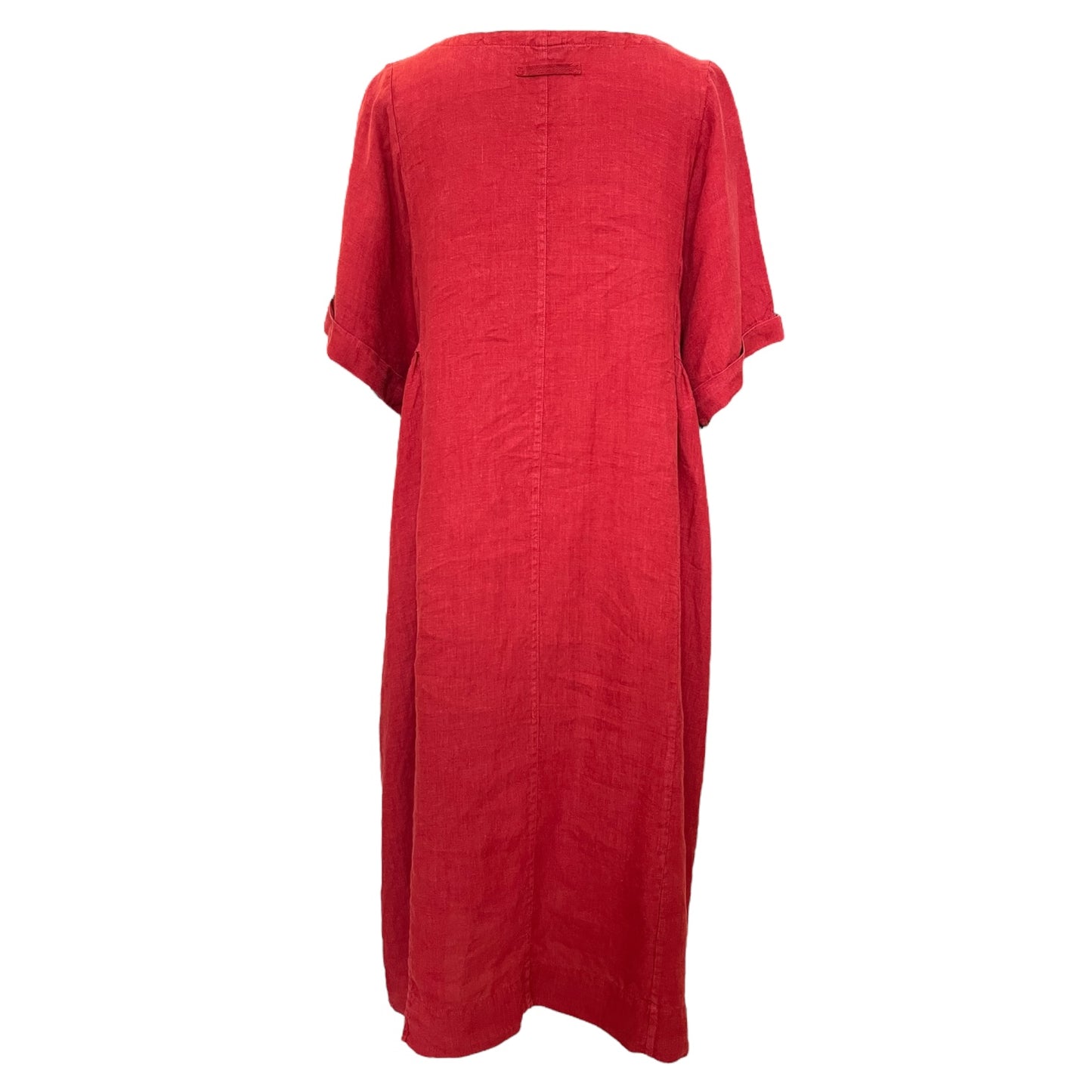 Toast Rust Red Linen Dress - 12/14