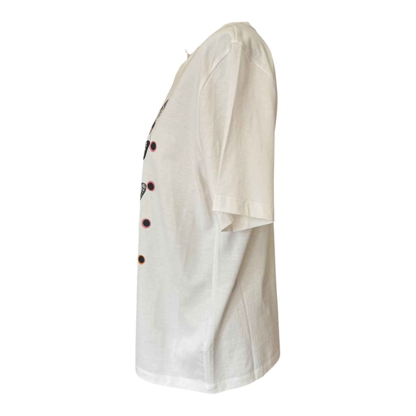 Marc Cain White Butterfly Print T Shirt - 12