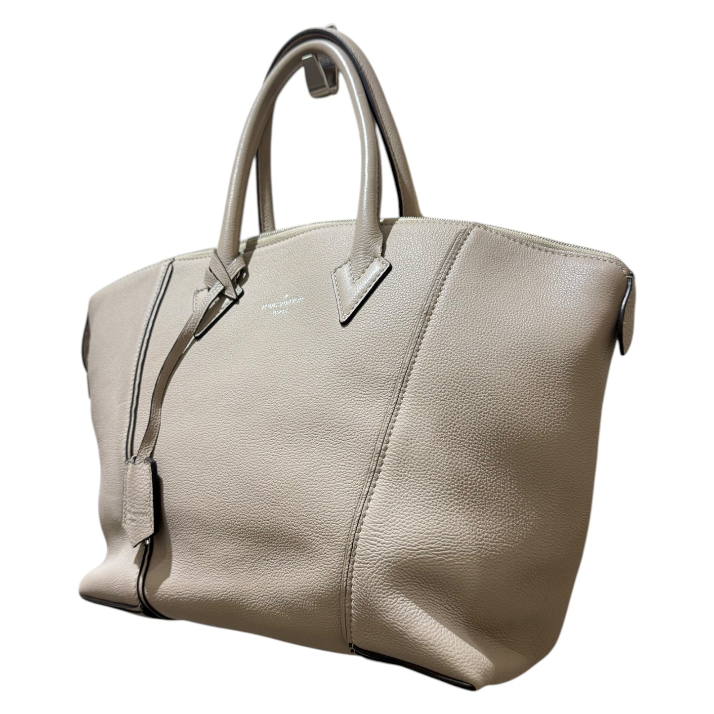 Louis Vuitton Lockit MM in Neutral, Calfskin Leather