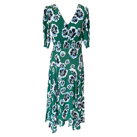 Jigsaw Green Floral Dress - 6/8