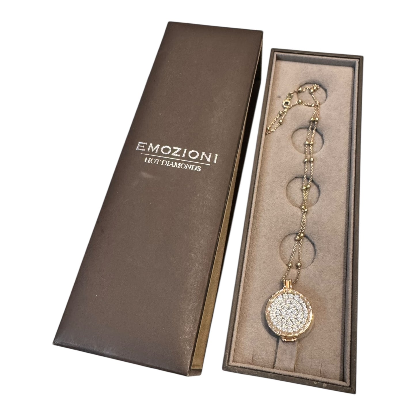 Emoziani Hot Diamonds Rose Gold Diamante Necklace