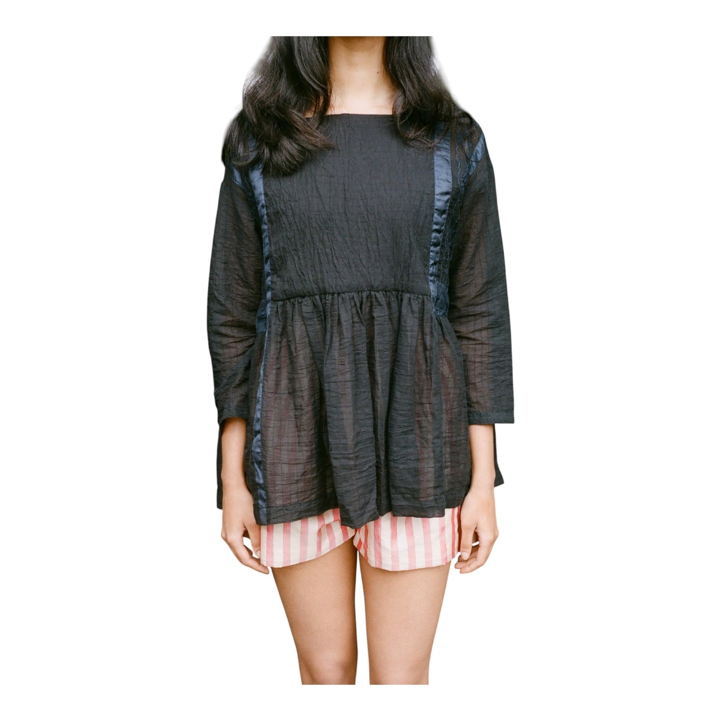 Runaway Bicycle Black and Blue Top - 12