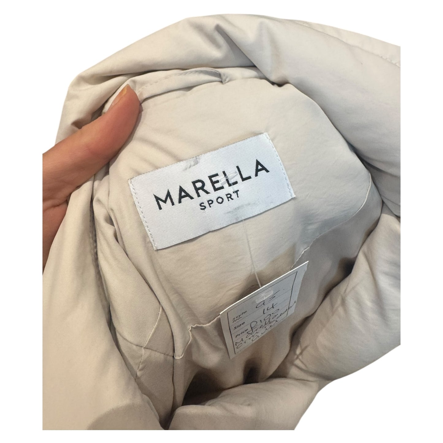 Marella Cream Longline Puffer Gilet - 14