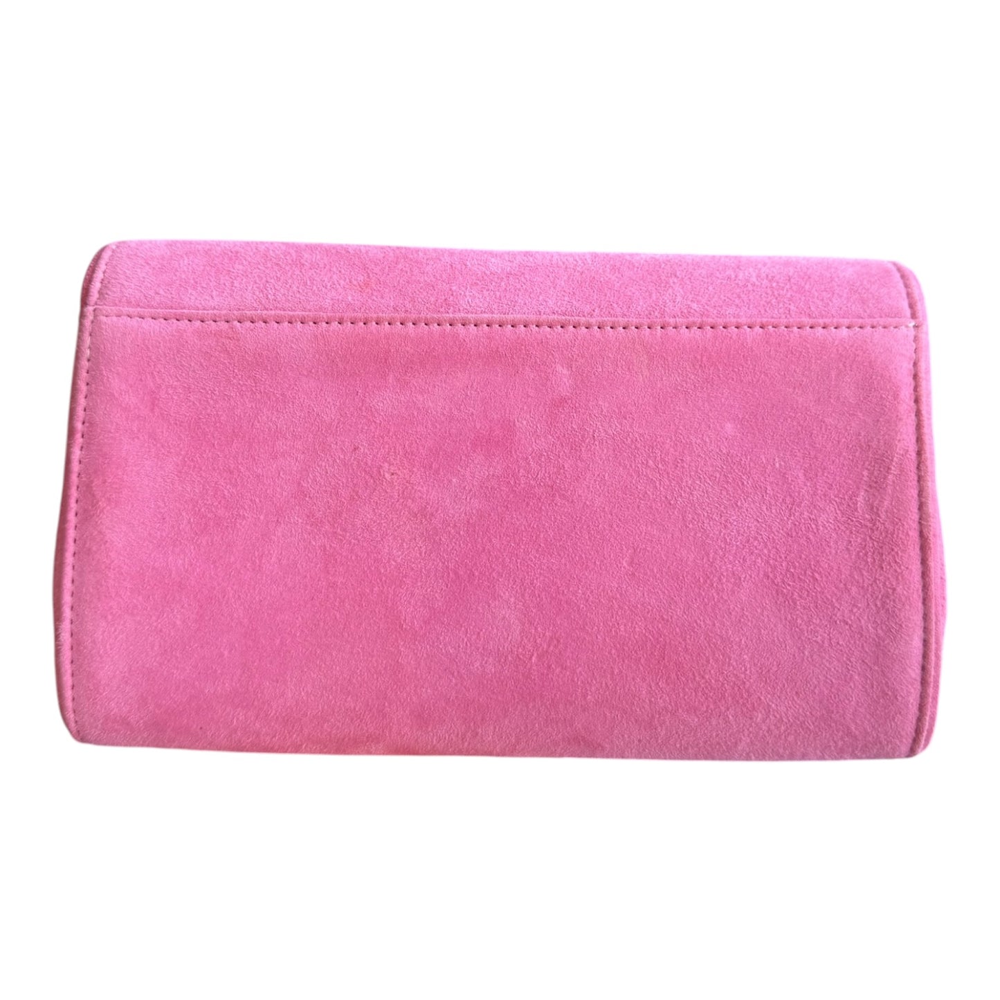 Emmy London Natasha Cupcake Suede Clutch Bag