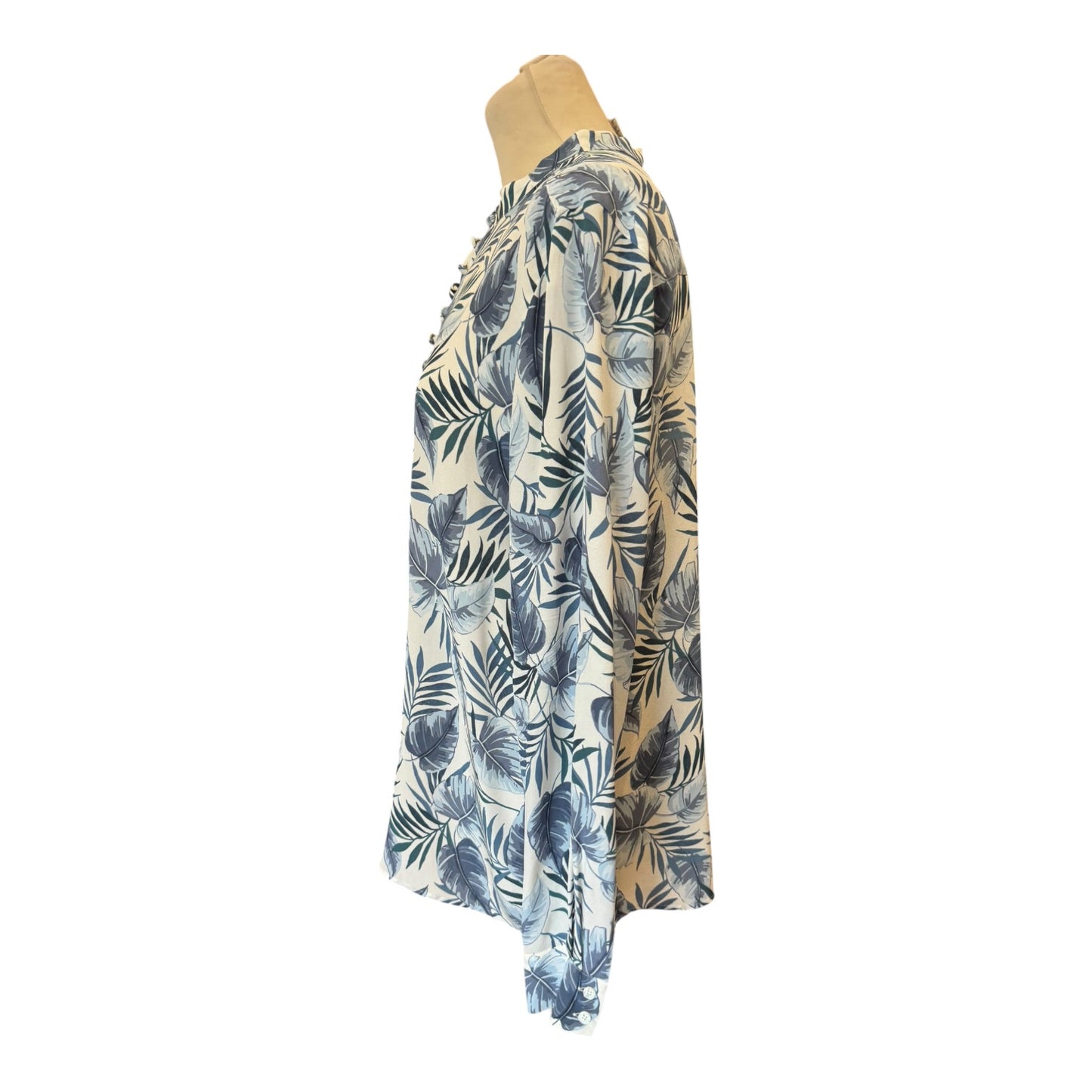 Marella Silk Salto Leaf Print Shirt - 14