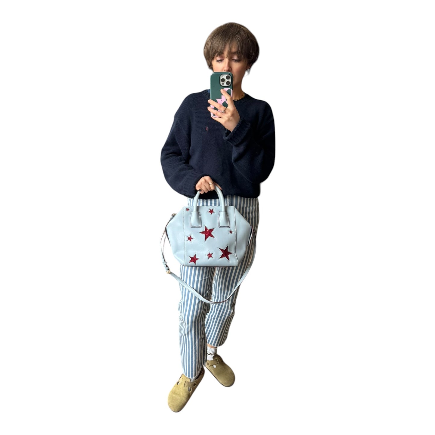 Stella McCartney Blue and Red Cavendish Bag