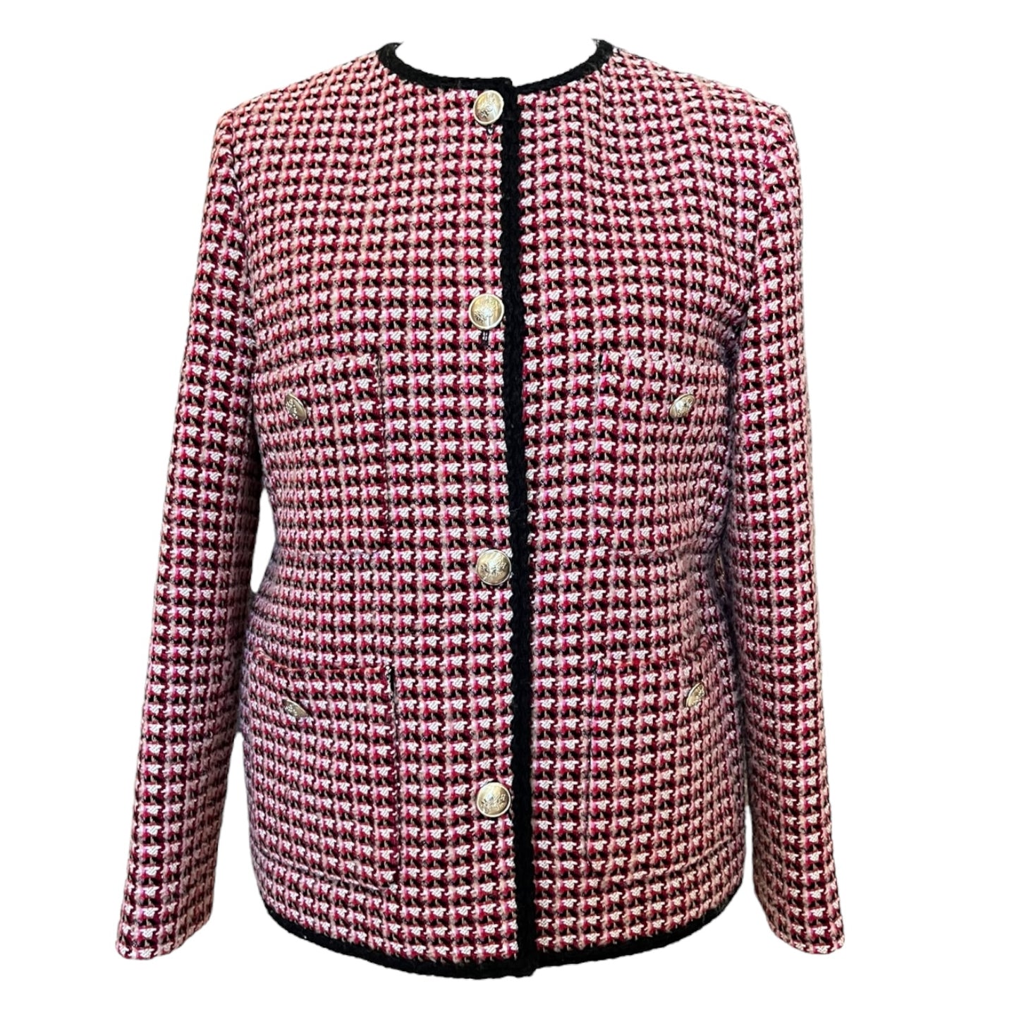 Maje Red Tweed Jacket - 12