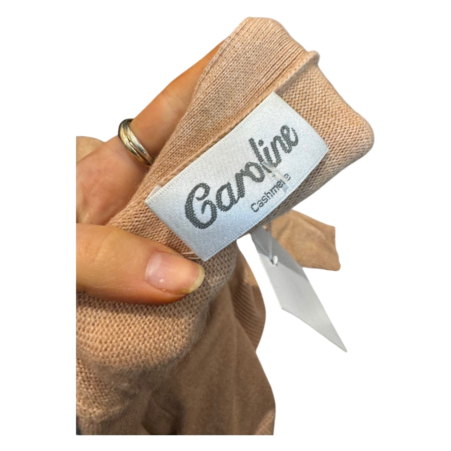 Caroline Beige Cashmere Cardigan - 12