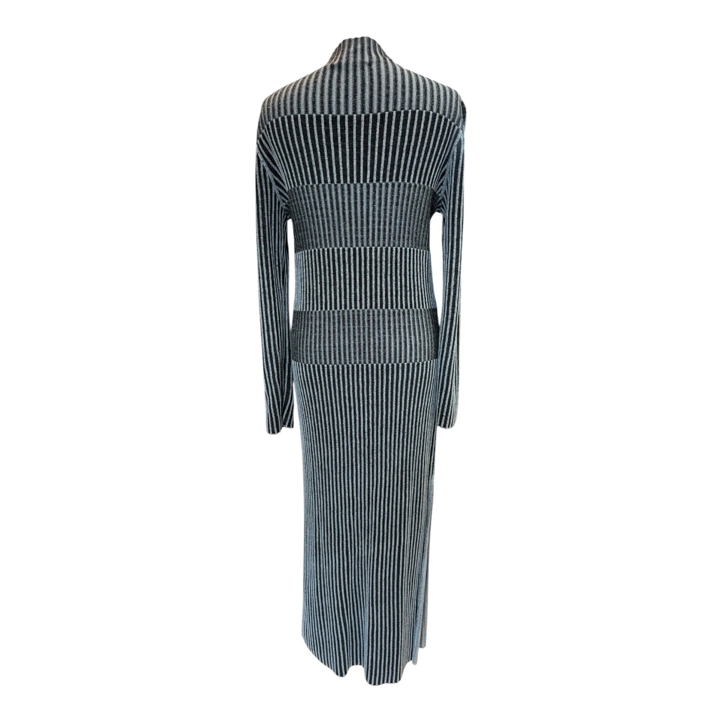 COS Striped Ribbed Knit Midi Dress - 12 - NEW