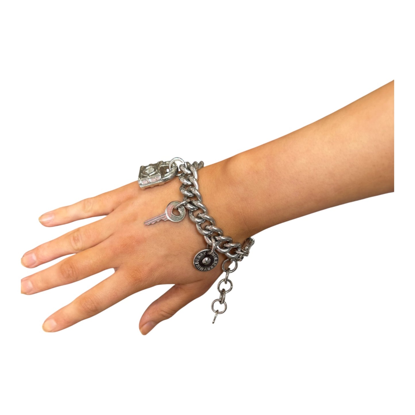 Vintage Mulberry Silver Charm Bracelet