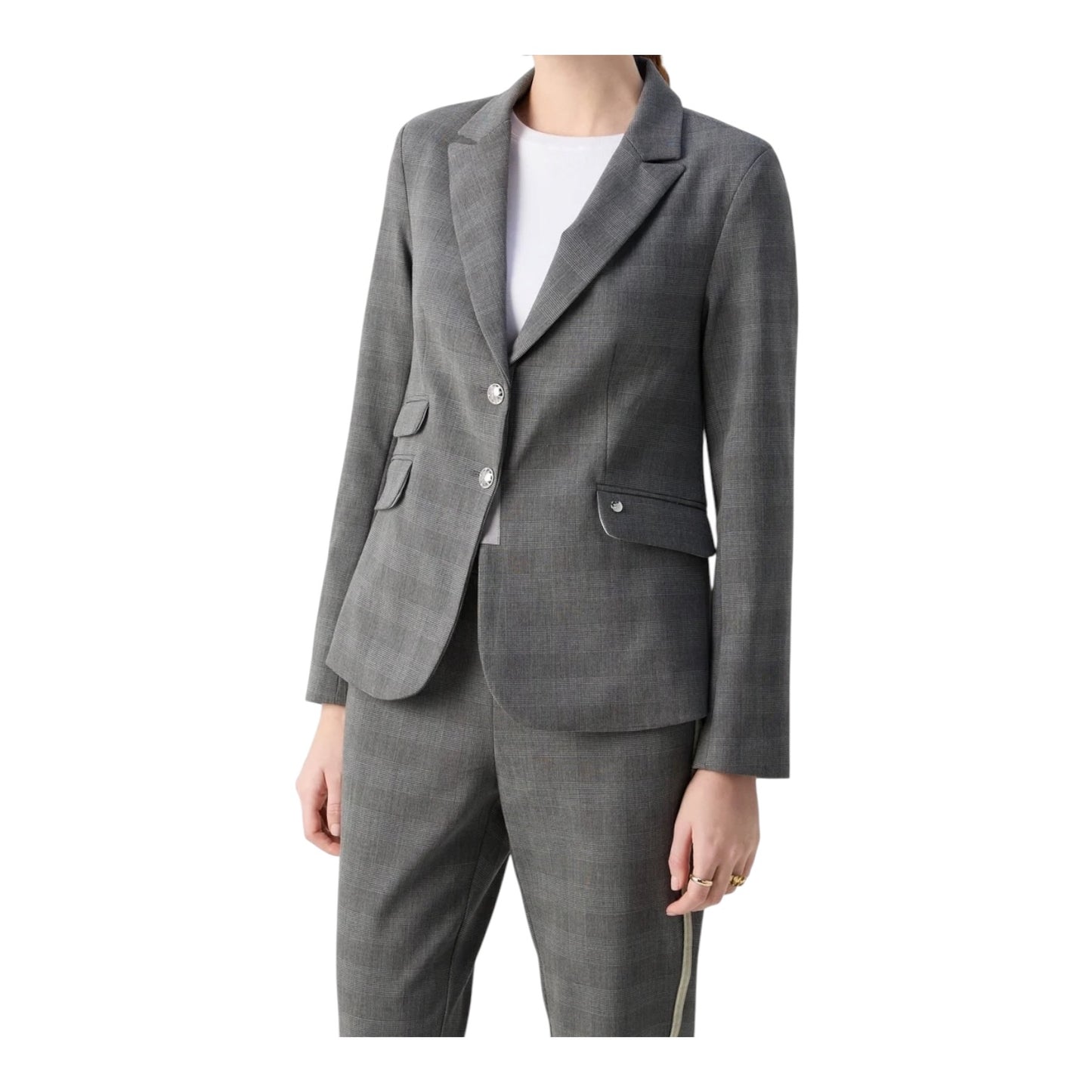 Mos Mosh Grey Check Blazer - 12