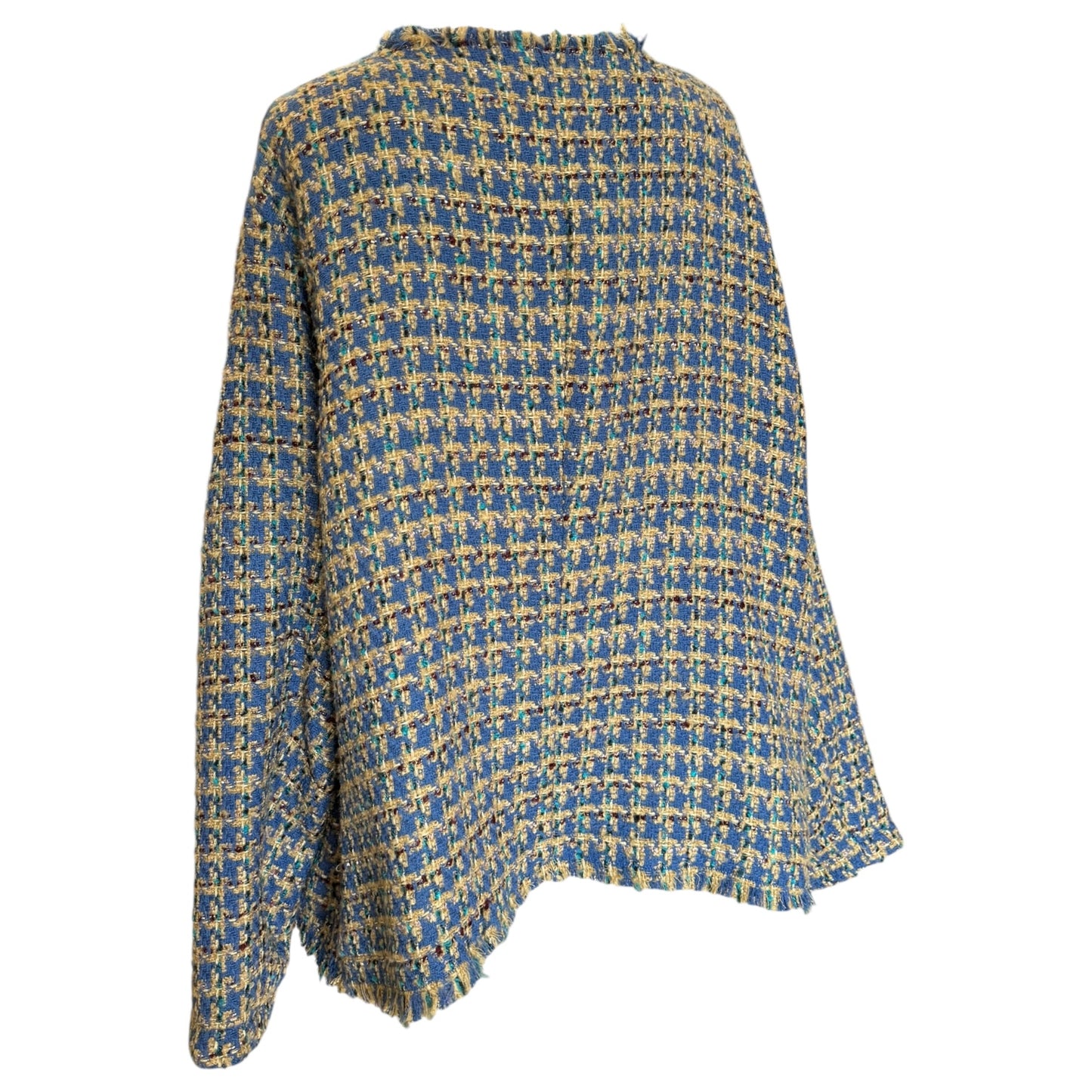 Gerry Weber Blue & Camel Houndstooth Jacket - 22 - NEW