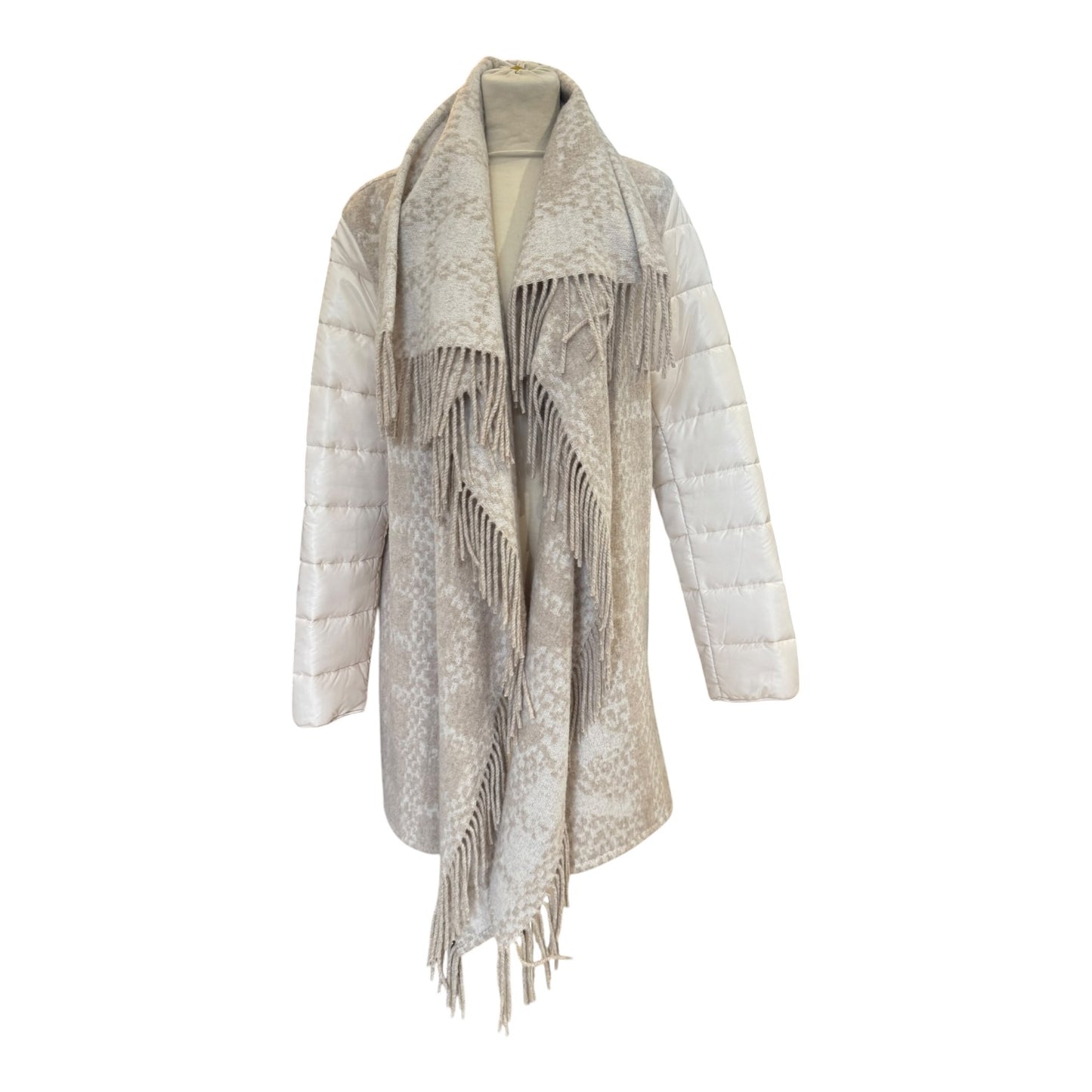 Marc Cain Beige Shawl Coat - 12/14