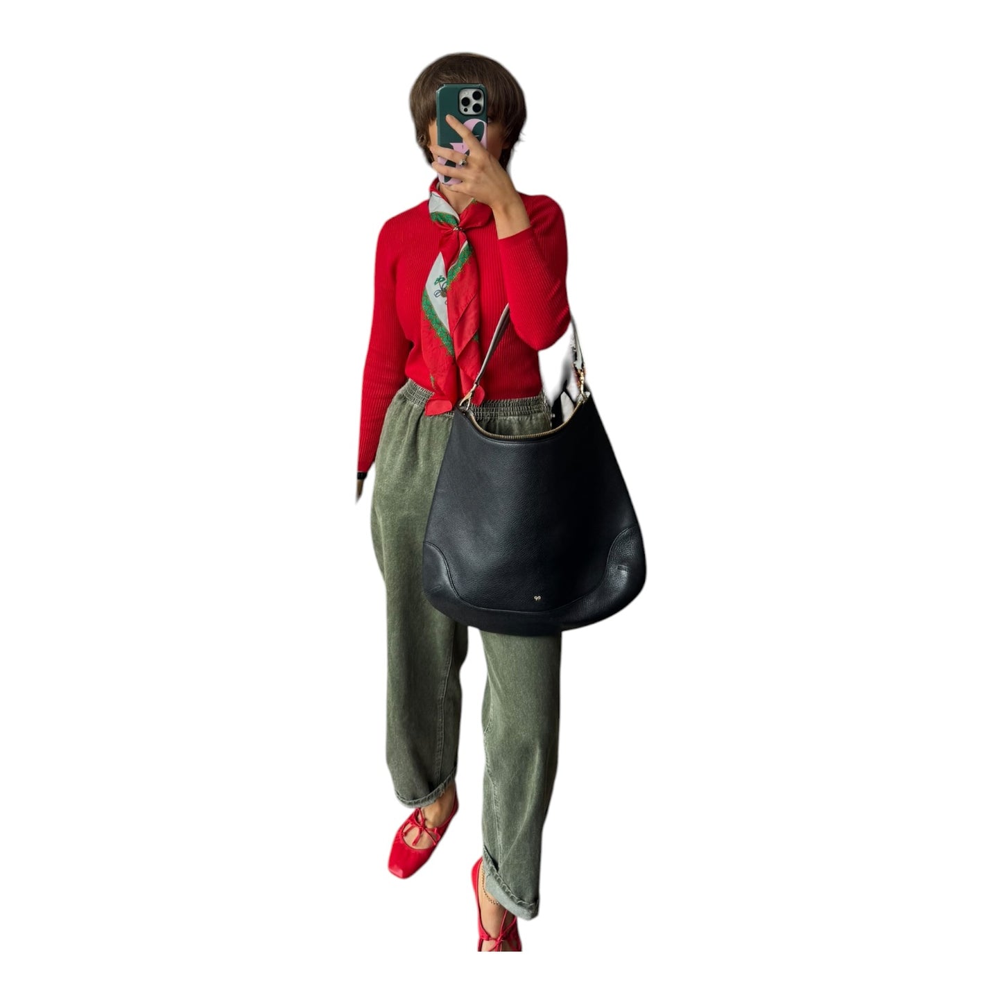 Anya Hindmarch Black and Grey Handbag