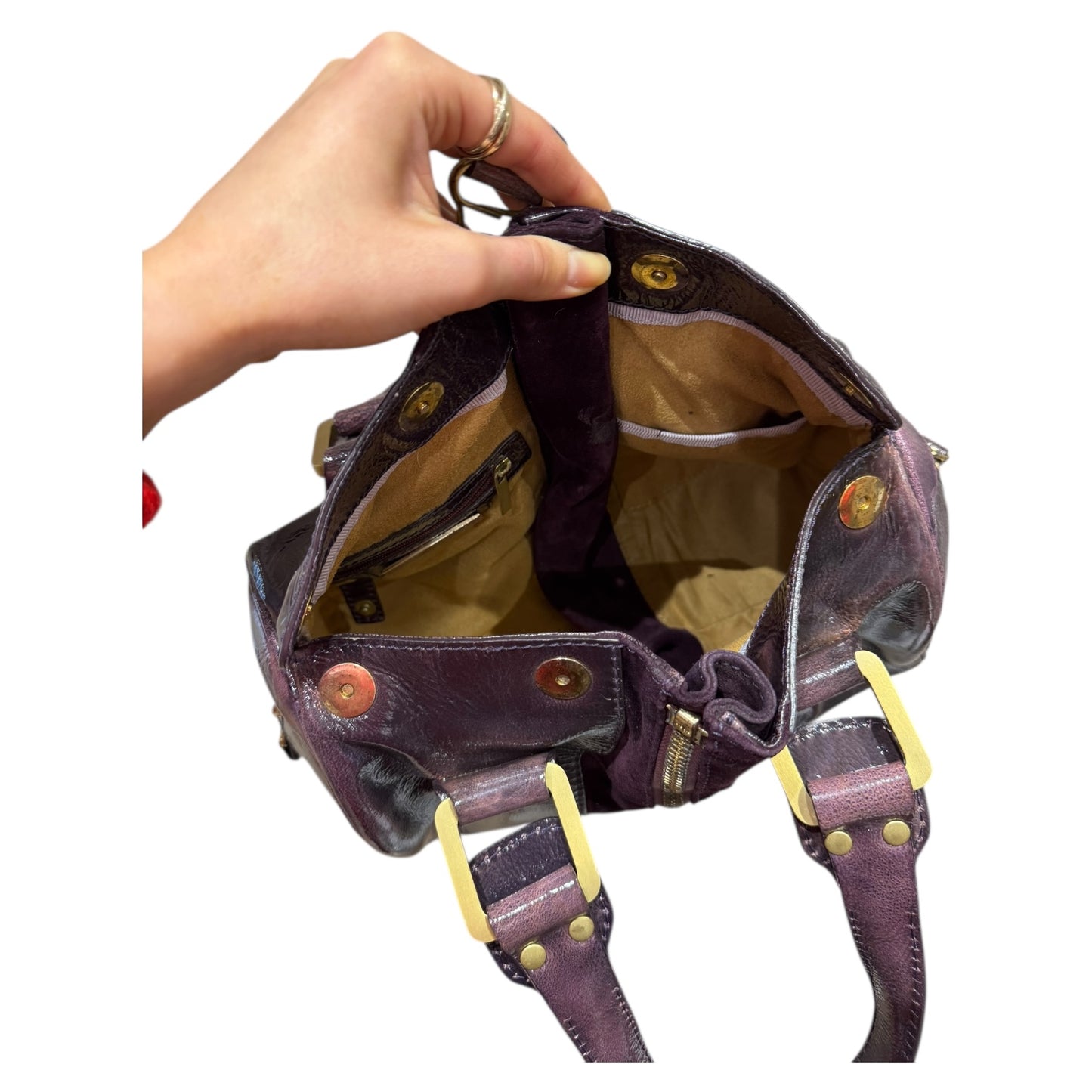 Jimmy Choo Purple Bowling Bag