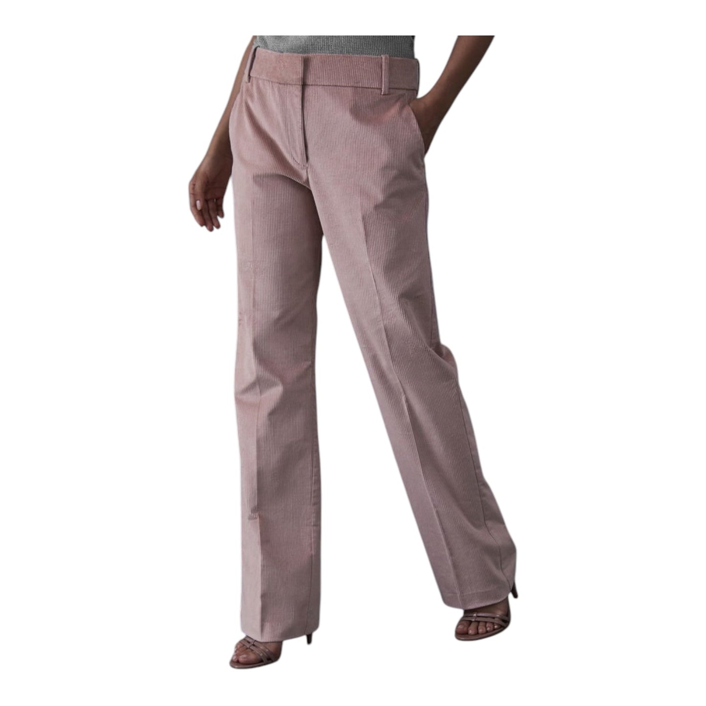 Reiss Carie Blush Pink Cord Trouser Suit - 8/10