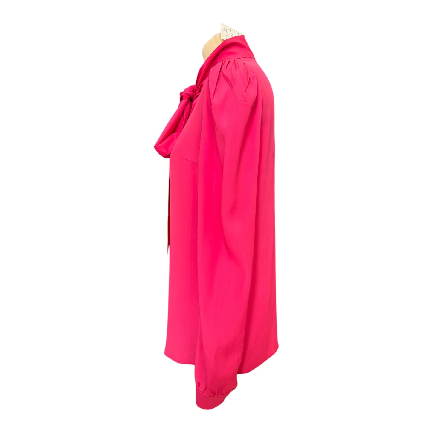 Racil Pink Silk Blend Pussy Bow Blouse - 10