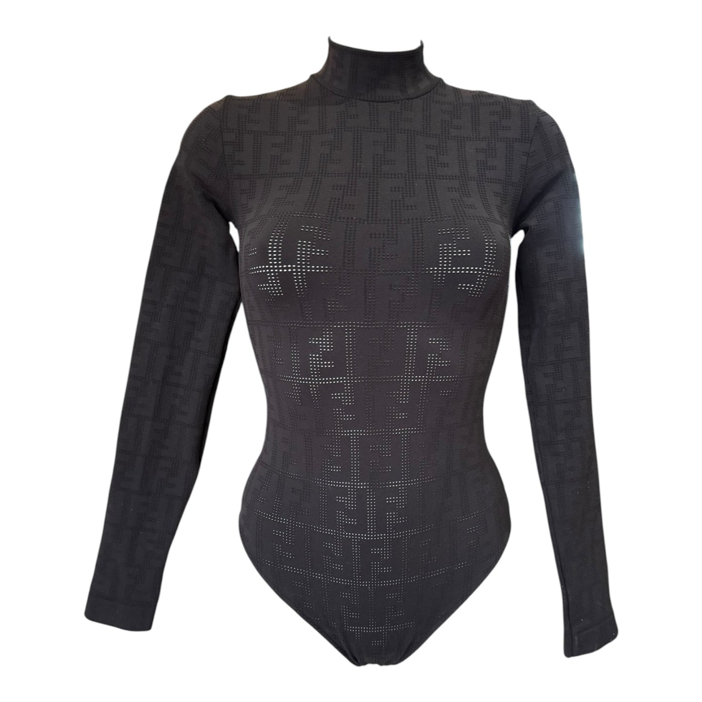 Fendi Black Logo Bodysuit - 8/10