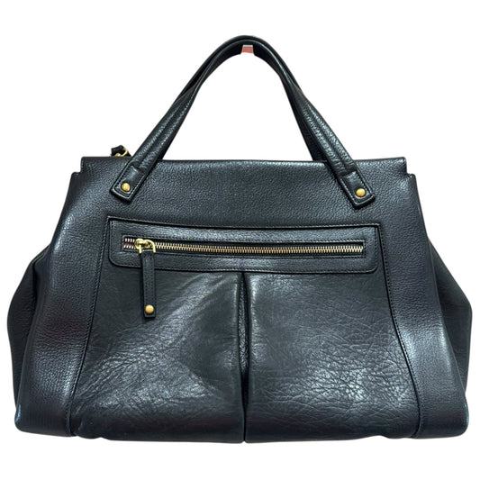 Smythson Black Leather Bag