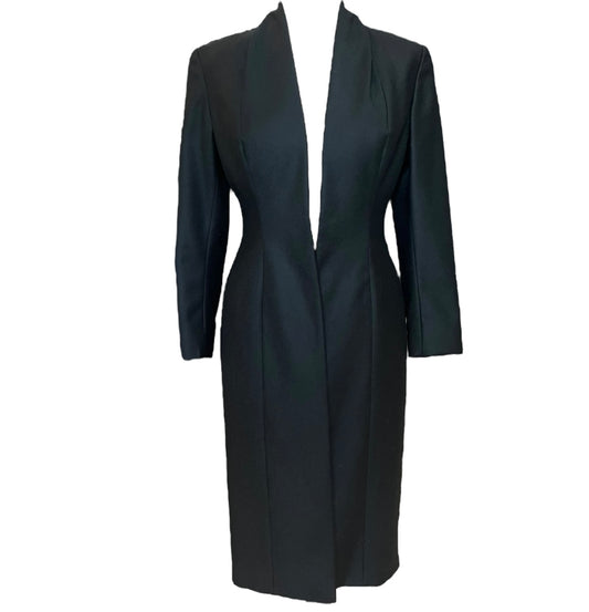 Amanda Wakeley Black Wool and Cashmere Blend Coat - 10