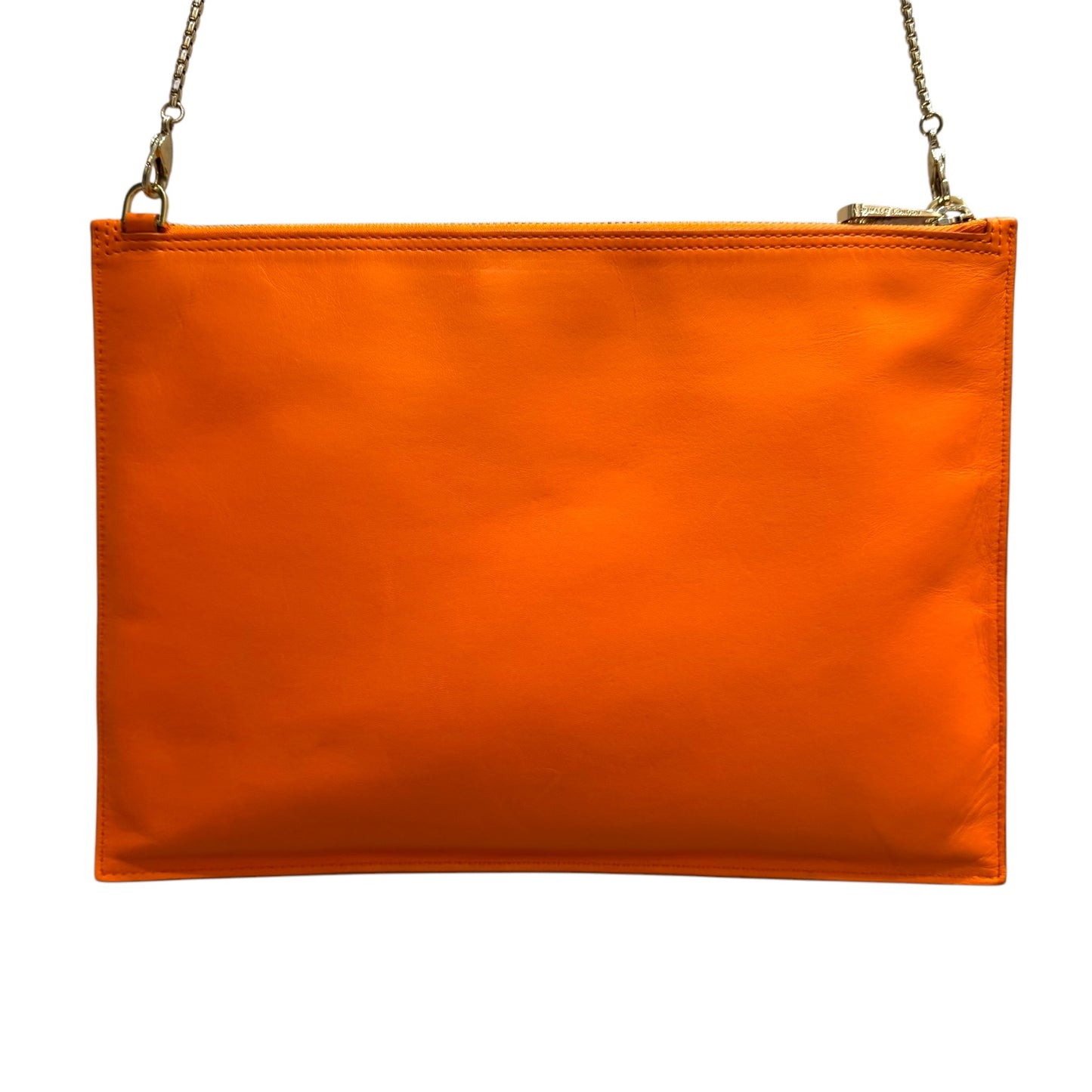 Aspinal Orange Clutch Bag