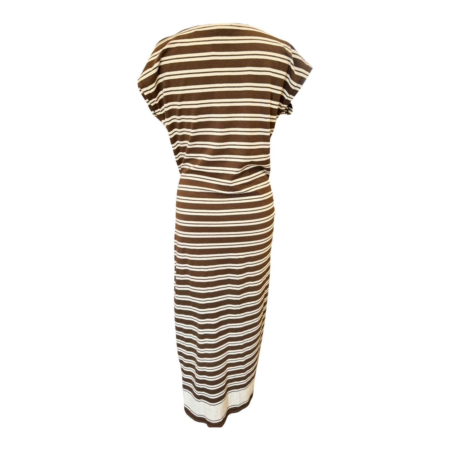 Polo Ralph Lauren Striped Jersey Wrap Tee Midi Dress - 10
