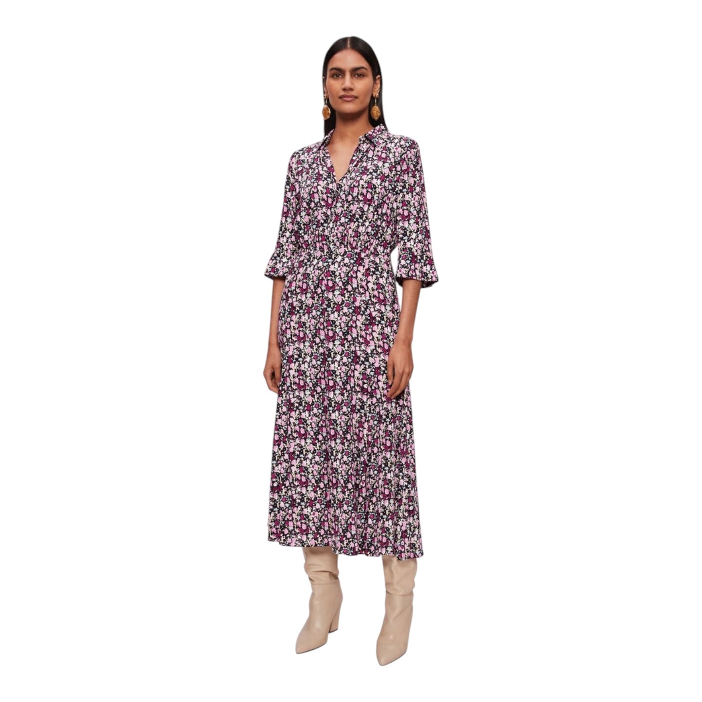 Jigsaw Carnation Midi Dress - 14