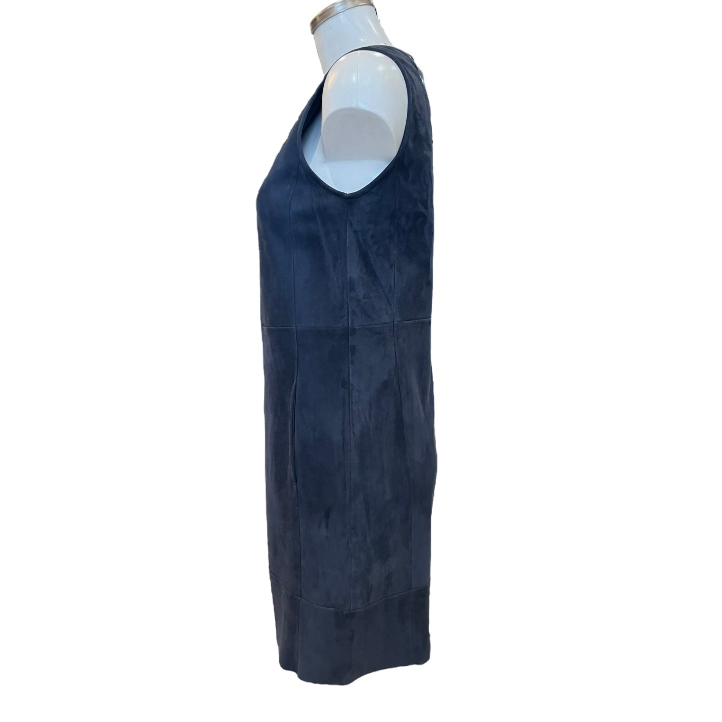 NEW Max Mara Navy Suede Shift Dress, size 8