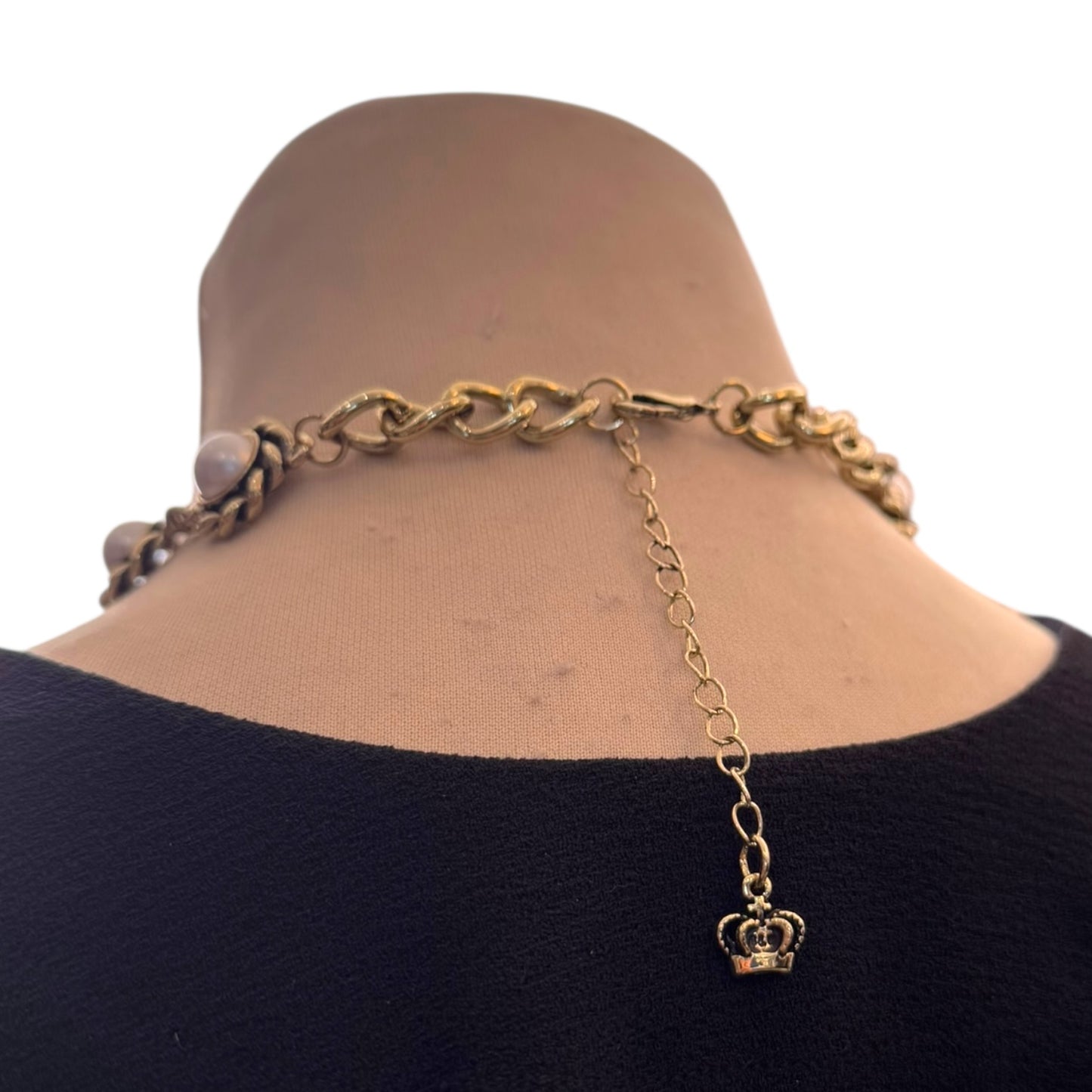 Gold and Pearl Statement Necklace