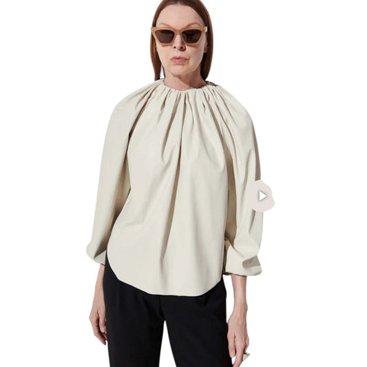 Rachel Comey 'Boyd' Cream Pleather Top - 10