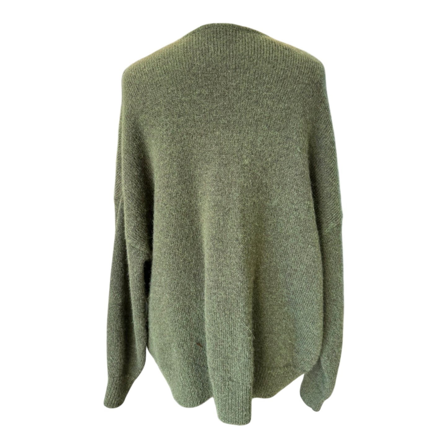 Boss Khaki Green V Neck Jumper - 12