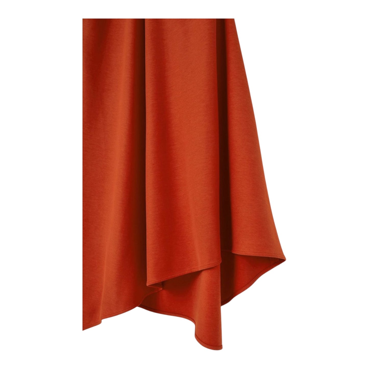 COS Orange Gathered Asymmetric Dress - 12