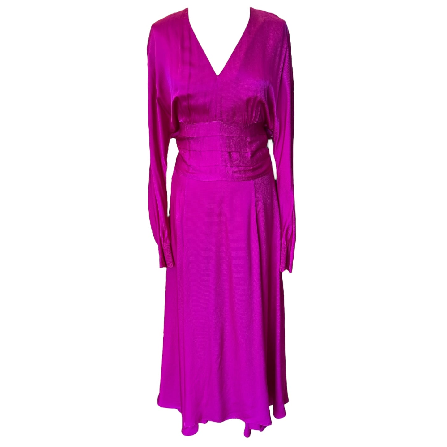 Jigsaw Cerise Pink Dress - 8 - NEW