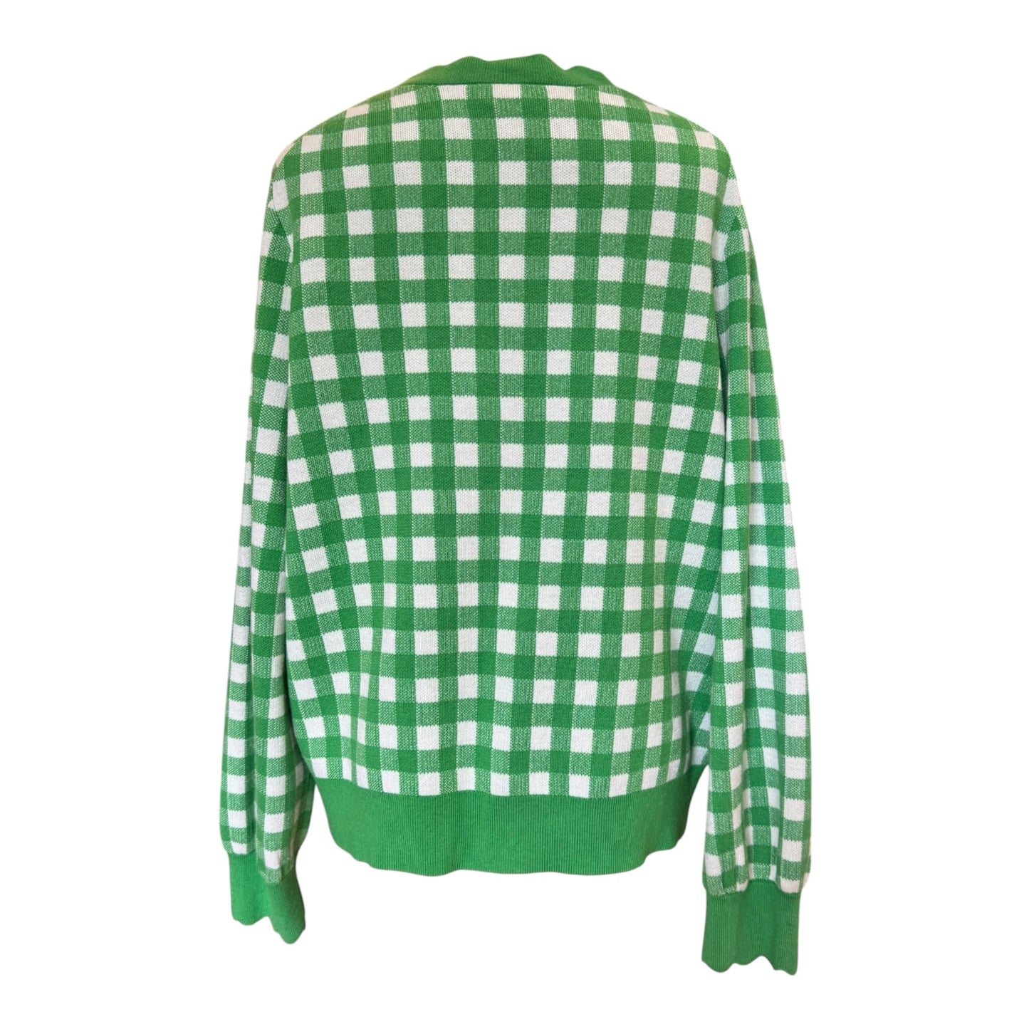 Kate Spade Green Gingham Cardigan - 16