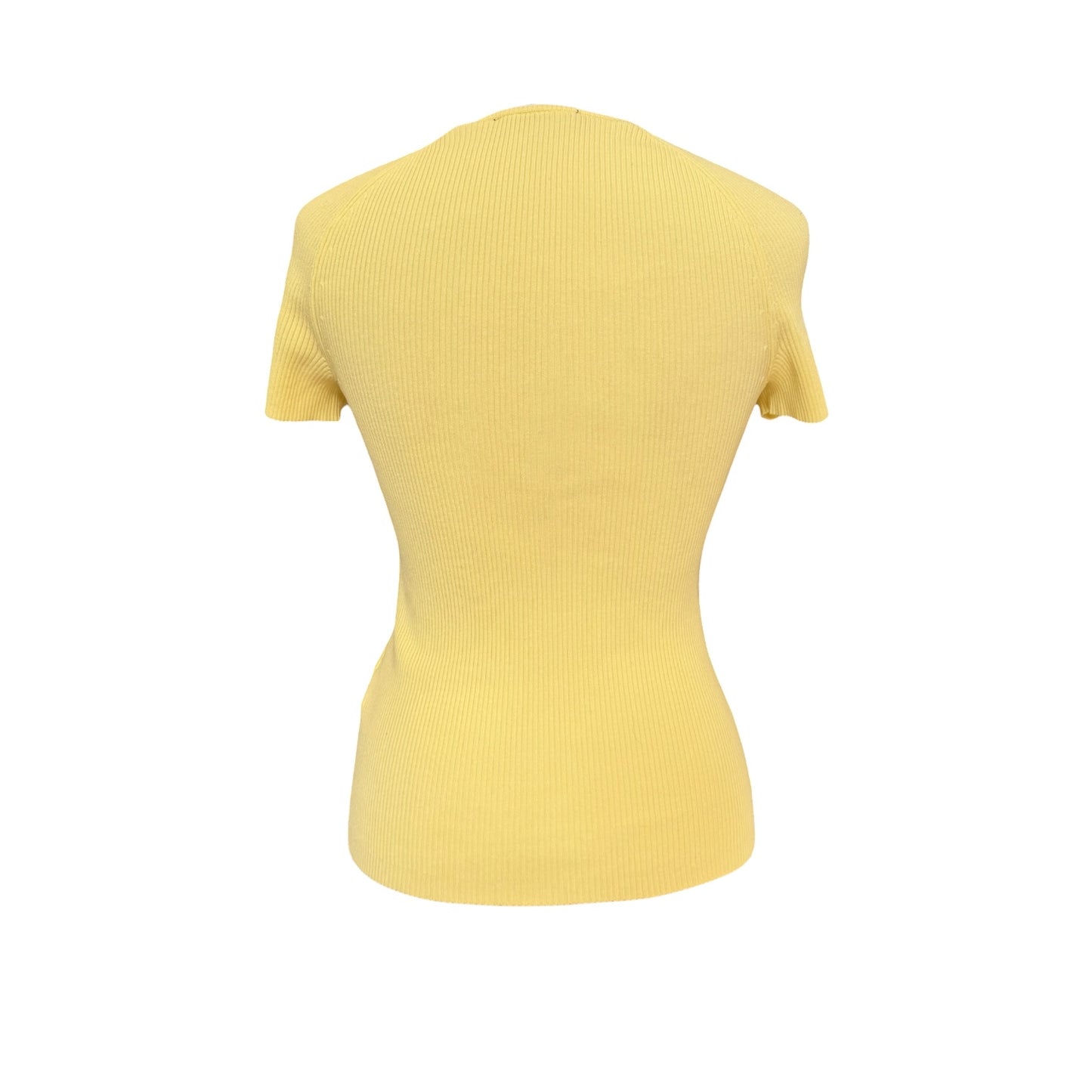Maje Yellow Rib Knit Top - 8/10