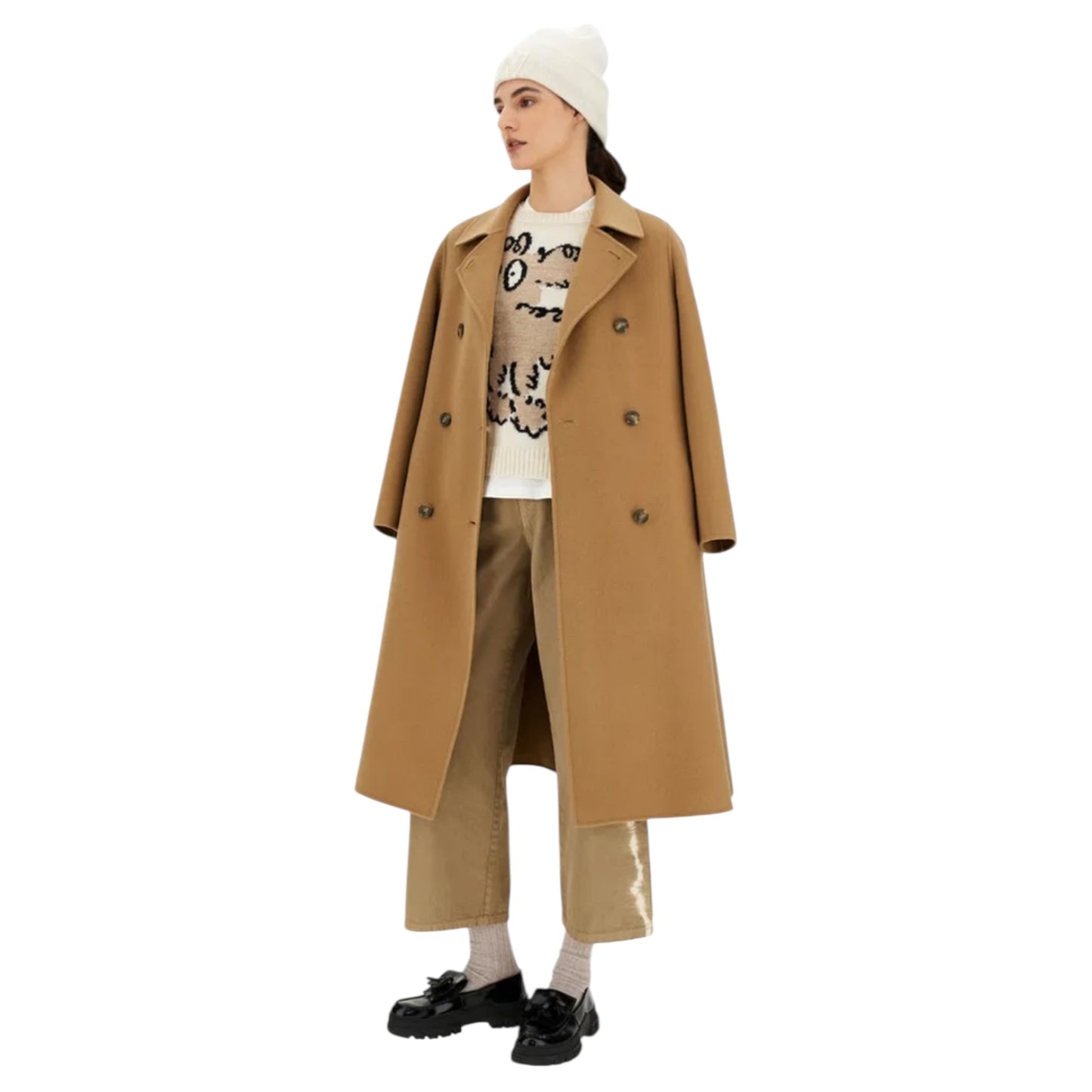 Weekend Max Mara Dog Motif Wool and Alpaca Sweater - 8