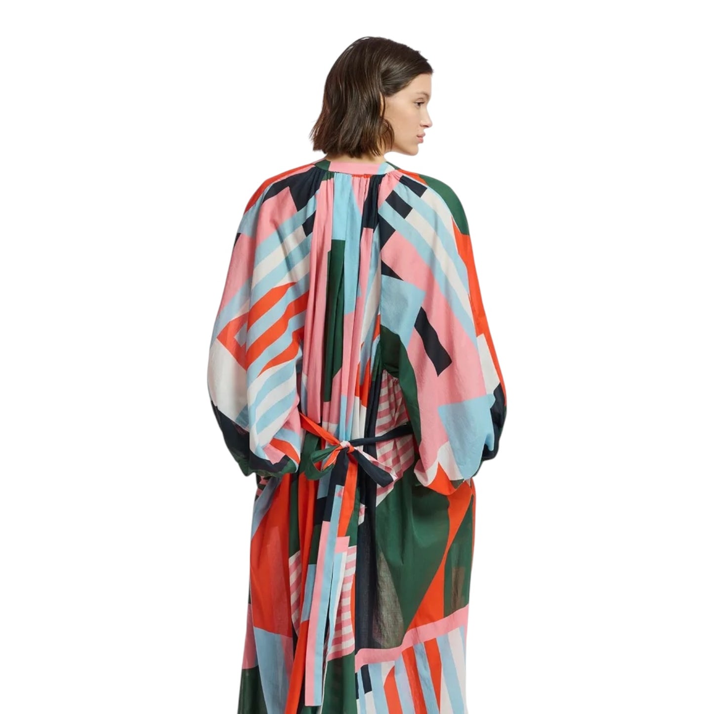 Essentiel Antwerp Abstract Cotton Maxi Dress - One Size