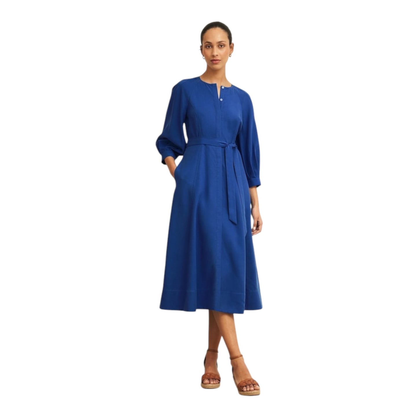 Hobbs Blue Una Dress - 14 - NEW