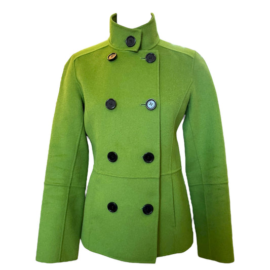 Jaeger Green Wool Double Breasted Jacket - 10