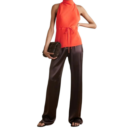 Tove Frida Tie Detailed Crepe Top - 12/14