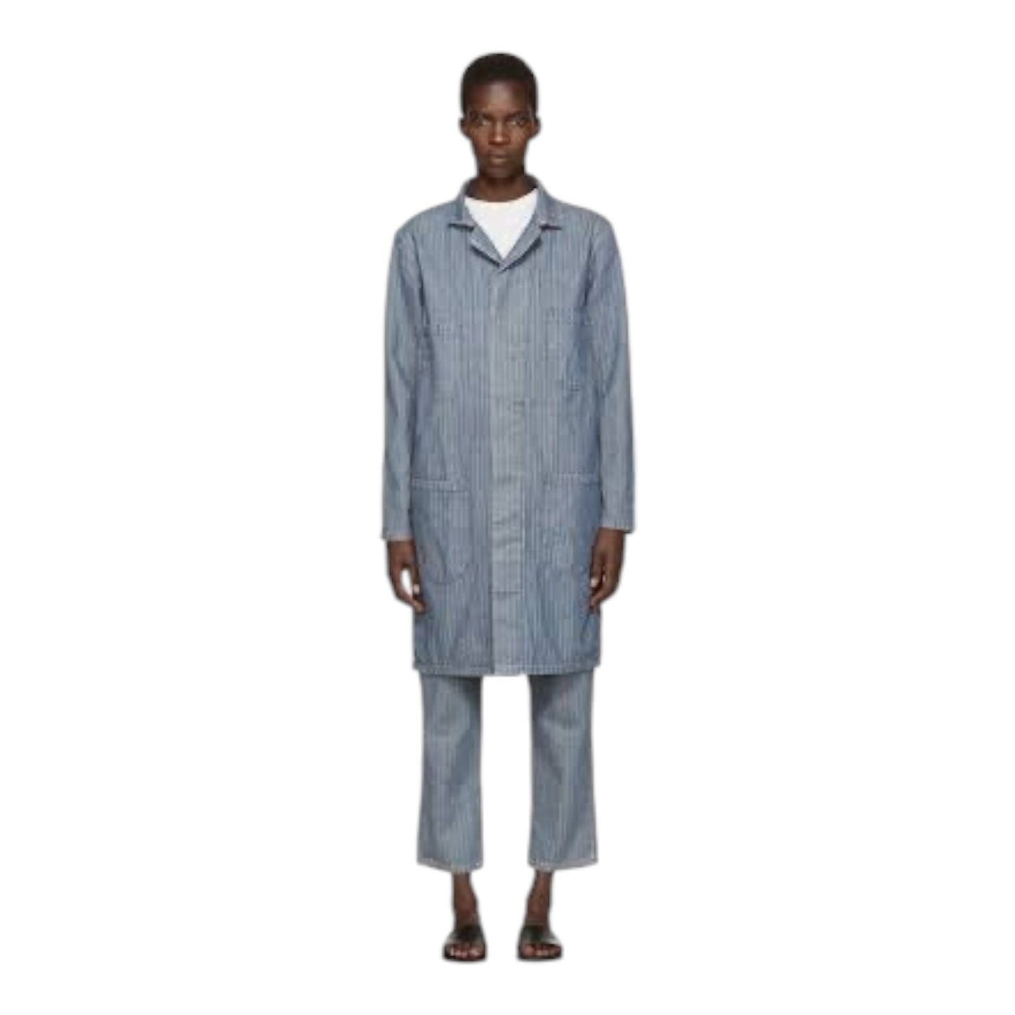 6397 Indigo Herringbone Workwear Jacket - 10