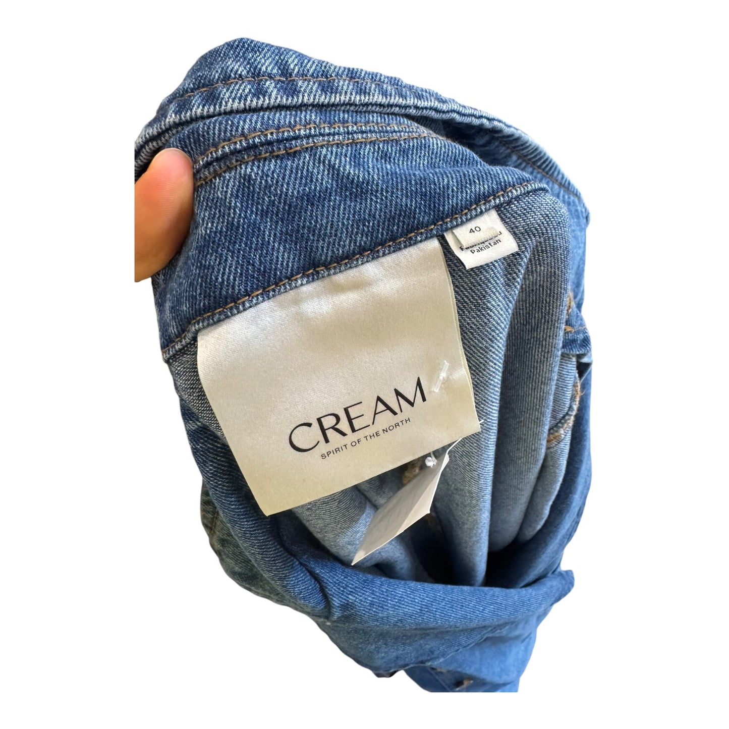 Cream Denim Trenchcoat - 14