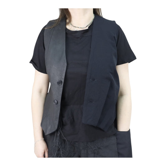 Papucei Leather and Fabric Waist Coat - 10