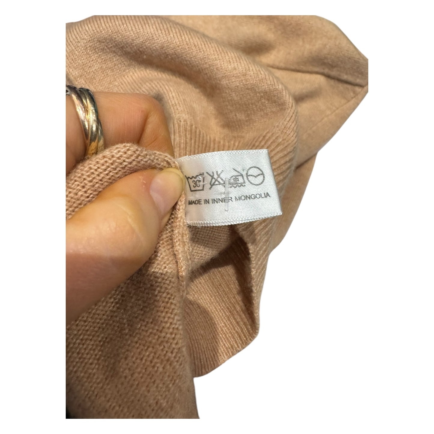 Caroline Beige Cashmere Cardigan - 12