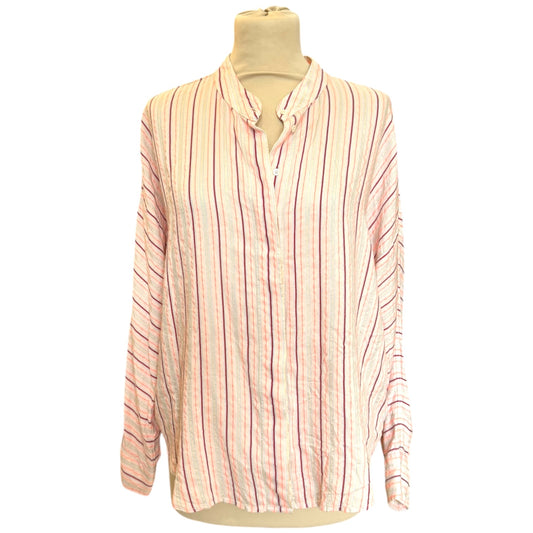 Xirena Peach and Neon Stripe Blouse - 12
