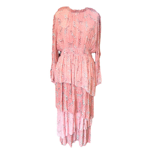 Marc Cain Peach Patterned Dress - 14