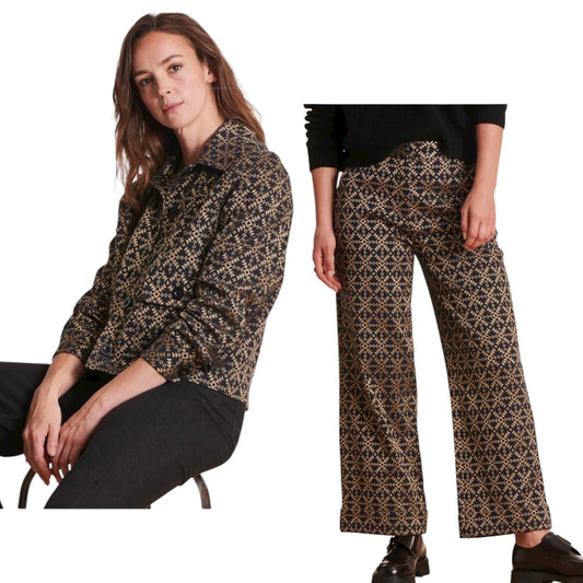 La Fée Maraboutée Black and Gold Trouser Suit - 14